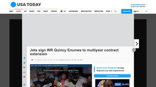 Jets sign WR Quincy Enunwa to multiyear contract extension