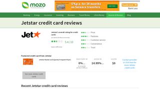 Customer reviews of Jetstar credit card - Mozo