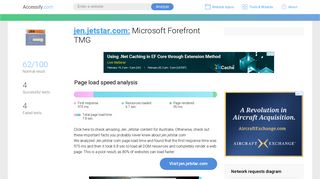 Access jen.jetstar.com. Microsoft Forefront TMG