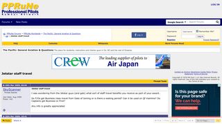 Jetstar staff travel - PPRuNe Forums