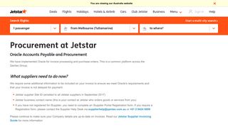 Procurement at Jetstar | Jetstar