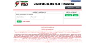 Jet's Pizza Online Ordering | Log In