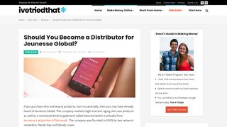 Should You Become a Distributor for Jeunesse Global? - ivetriedthat