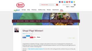 Jewel Osco » Shop! Play! Winner!