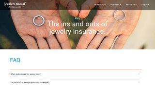 Jewelry Insurance Policy Information | Jewelers Mutual