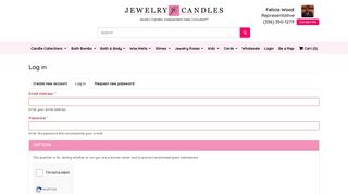 Log in | My Jewelry Candles