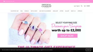 Imperial Candles: New Homepage