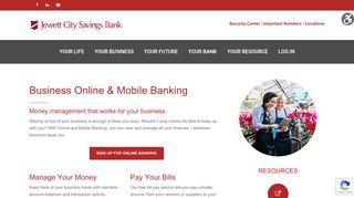 Business Online & Mobile Banking – Jewett City Savings Bank