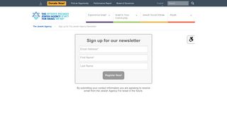 Sign up for The Jewish Agency Newsletter | The Jewish Agency