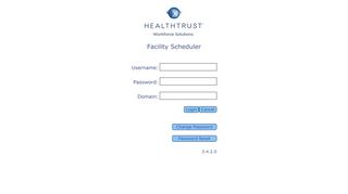 Facility Scheduler Login