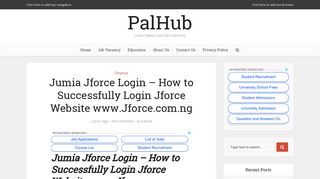 Jumia Jforce Login - How to Successfully Login Jforce Website www ...