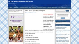 Jumia JForce Full-Time Sales Agents | The Best Kenyan Employment ...