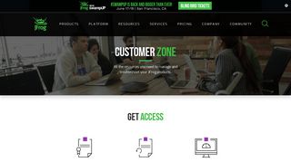 Customer Zone | JFrog