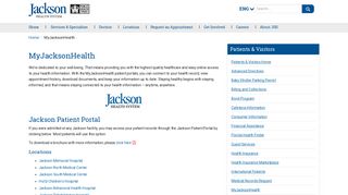 MyJacksonHealth | Jackson Health System