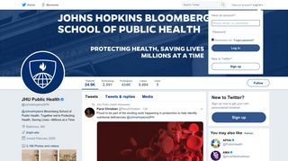 JHU Public Health (@JohnsHopkinsSPH) | Twitter
