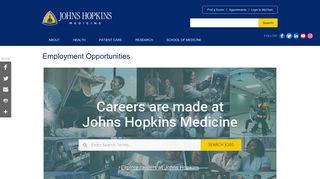 Employment | Johns Hopkins Medicine