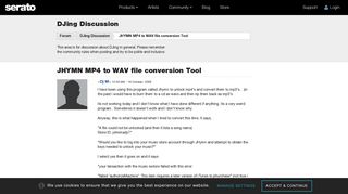 JHYMN MP4 to WAV file conversion Tool | Serato.com