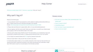 Why can't I log in? – Welcome to JibJab's Help Center!