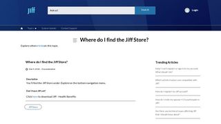 Where do I find the Jiff Store? - Jiff Help
