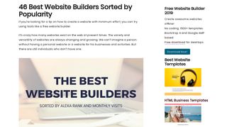 46 Best Website Builders Sorted by Popularity - VisualLightBox.com