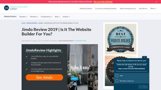 Jimdo Review | Is It The Website Builder For You? (Feb 19)