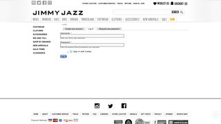 User account | Jimmy Jazz