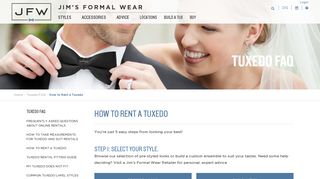 How to Rent a Tuxedo & Tux Builder | Jim's Formal Wear