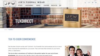 Tuxedo Rental Home Delivery Service | Jim's Formal Wear