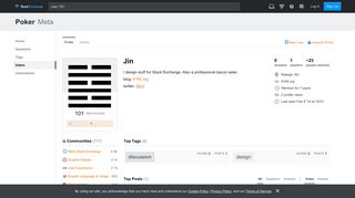 User Jin - Poker Meta Stack Exchange