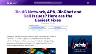 Jio 4G Network, APN and Call Issues? - Guiding Tech