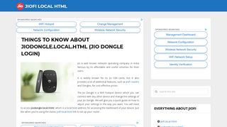 jiodongle.local.html - Login page - Jiofi Local Html