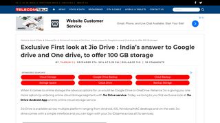 Exclusive First look at Jio Drive : India's answer to Google drive and ...