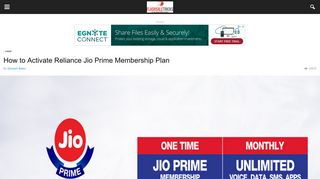 How to Activate Reliance Jio Prime Membership Plan - FlashSaleTricks
