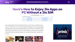 How to Use Jio Apps on PC Without a Jio SIM - Guiding Tech