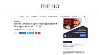 How to Download, Update & Login in JioPOS Plus App / Airwatch ...