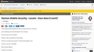 Norton Mobile Security - Locate - How does it work? | Symantec ...