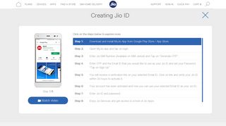 Creating Jio ID