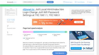 Access riljionet.in. Jiofi.Local.Html/index.htm Login Change Jiofi Wifi ...