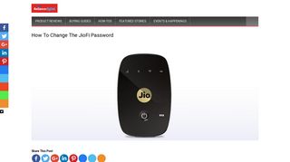 How to change the JioFi password | | Resource Centre by Reliance ...