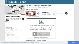 How to Login to the Jio JioFi 3 - SetupRouter