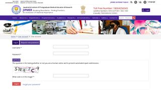 User account | Jawaharlal Institute of Postgraduate Medical ... - Jipmer