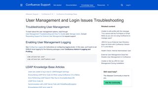 User Management and Login Issues Troubleshooting - Atlassian ...