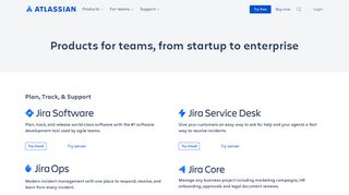 Try Atlassian Products | Atlassian