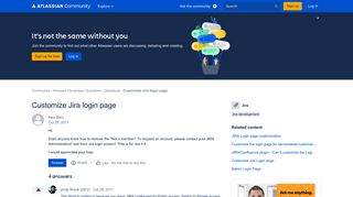Customize Jira login page - Atlassian Community