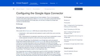 Configuring the Google Apps Connector - Atlassian Documentation