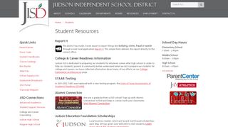 Student Resources - Judson ISD