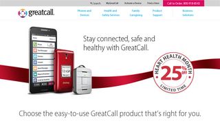 GreatCall: Cell Phones, Medical Alert & Safety for Seniors