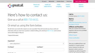 Contact Us | GreatCall