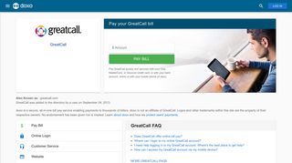 GreatCall: Login, Bill Pay, Customer Service and Care Sign-In - Doxo