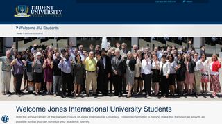 Welcome JIU Students | Trident University International: Trident ...